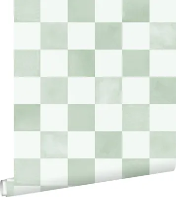 Produktbild von ESTAhome Tapete Karomuster Grün 53 cm x 10.05 m