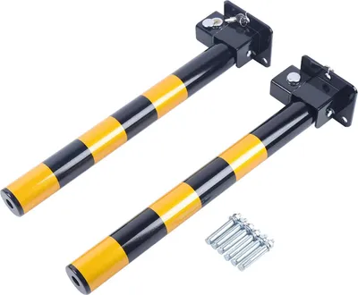 Obrázek produktu pro 2Pcs Uzamykatelný bariérový sloupek Parkovací bariéra Skládací vozidlo Bezpečnostní sloupek Příjezdová cesta Uzamykatelný sloupek