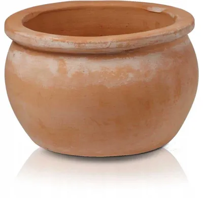 Produktbild von Polnix Tuscan Übertopf Keramik Rund Terrakotta 28x16 cm