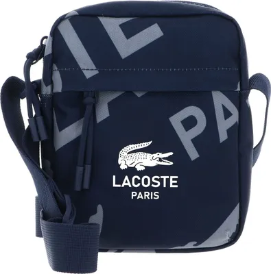 Immagine prodotto di LACOSTE borsa a tracolla Vertical Camera Bag Allover Lacoste Paris blu scuro