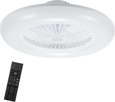 Produktbild von Peviasot LED Deckenventilator mit Beleuchtung und Fernbedienung Dimmbar Deckenleuchte Schlafzimmer Wohn 80W