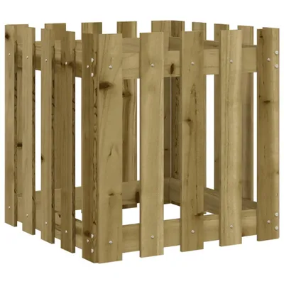 Produktbild von vidaXL Pflanzkübel Latten-Design 50x50x50 cm Kiefernholz Imprägniert