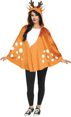 Produktbild von Reh Poncho Rentier Karnevalskostüm Damen Fasching