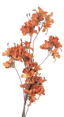 Imagen del producto de Clayre & Eef, flor artificial, 120 cm, color naranja, plástico