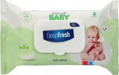 Zdjęcie produktu dla Chusteczki Nawilżane 1 X 72 Szt. Zielone