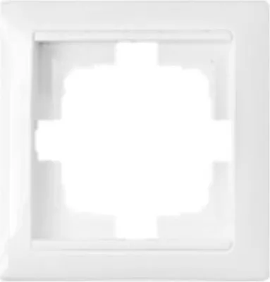 Produktbild von Universal Rahmen 1-fach Premium serie STILE Weiß