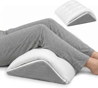 Image de Omgoods - Coussin ergonomique pour les jambes, idéal pour les personnes dormant sur le dos, avec support en mousse à mémoire de forme pour les jambes et les pieds