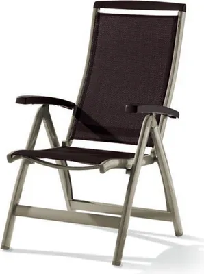 Produktbild von Klappstuhl >Royal< in Mocca, Kunstfasergewebe - 75x112x63cm (BxHxT)
