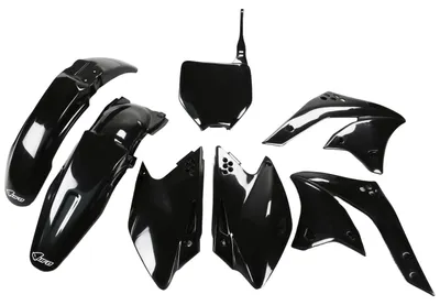 Produktbild von Ufo Kawasaki Kxf 250 2008-2008 Kakit210-001 Plastikbausatz Schwarz Schwarz One Size