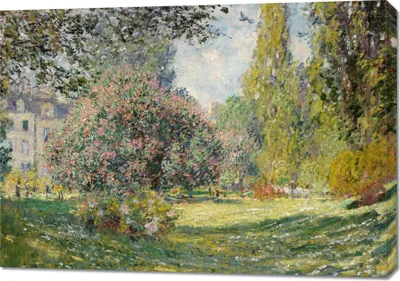 Produktbild von Bild 100x70cm Landschaft: Der Parc Monceau, Monet Vintage