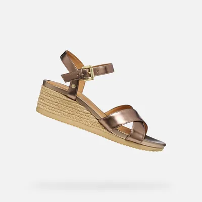 Produktbild von Geox Beige Damensandalen Ischia Corda 39,5