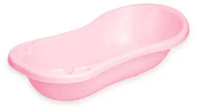Zdjęcie produktu dla Lorelli wanienka dla niemowląt 100 cm z przegródkami, anatomiczny kształt, tworzywo sztuczne w kolorze różowym