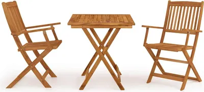 Produktbild von vidaXL 3-tlg. Garten-Essgruppe Klappbar Massivholz Akazie