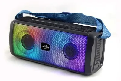Obrázok produktu pre Bluetooth-Lichtlautsprecher - INOVALLEY - HP345-B - 10 W - LED - Bluetooth V5.3 - Micro - TWS - FM - USB 2.0 - Micro SD - AUX-IN