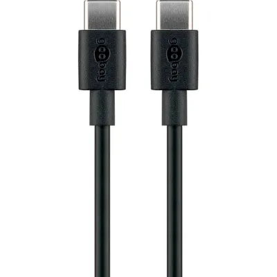 Obrázek produktu pro goobay USB C kabel 1,0 m černý, 1 ks.