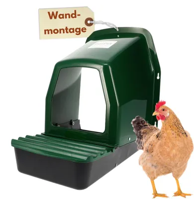 Produktbild von Legenester für Hühner zur Wandmontage mit Abrollfach Legenest Kunststoff Abrollnest Hühner Zubehör Hühnernest Legebox Geflügel Kunststoffnest Nestbox Huhn Nistkasten