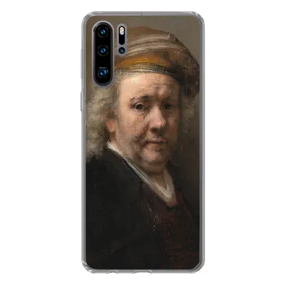 Produktbild von MuchoWow® Handyhülle Schutzhülle Hülle für Huawei P30 Pro Selbstbildnis - Gemälde von Rembrandt van Rijn Silikon Softcase Handy Hülle - Schutzdeckel