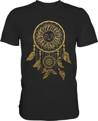 Produktbild von Traumfänger Sonnenblumen T-Shirt Garten Motiv Gärtner Geschenk – Black / M