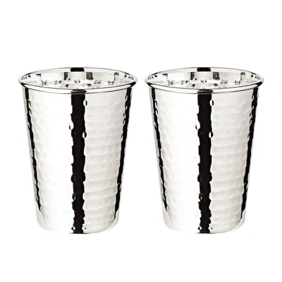 Produktbild von EDZARD Becher Mido gehämmert, 2er Set, H 10 cm