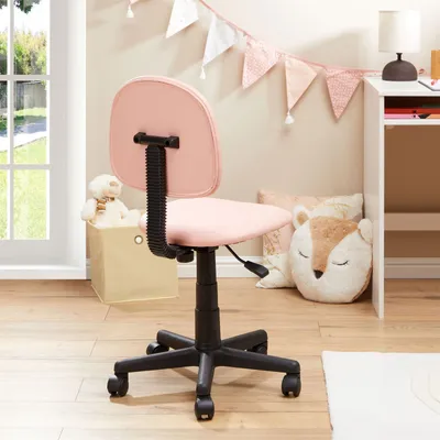 Produktbild von Drehstuhl UNICORN für Kinder Kunstleder in rosa, Kinderschreibtischstuhl höhenverstellbar ergonomisch mit Einhorn Motiv, Schreibtischstuhl auf Rollen