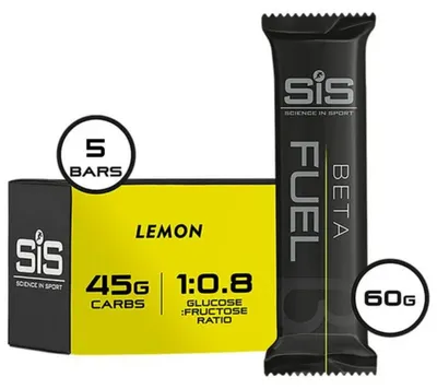 Zdjęcie produktu dla Science in Sport Beta Fuel Energy Chew Bar – Cytryna – 5 sztuk x 60 g