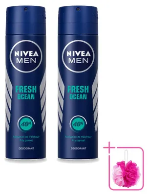 Produktbild von 2 x NIVEA MEN Fresh Ocean Deodorant Spray - 150 ml - Sparpackung - 2 Stücke