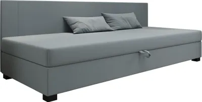 Obrázok produktu pre AURA SOFA box spring posteľ ULO BIZ 80x195 kompletný set s matracom Bonell, čalúnená posteľ so zásuvkami - tyrkysová, SAWANA 72