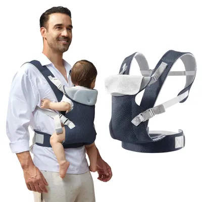 Immagine prodotto di Marsupio ergonomico regolabile per neonati e bambini piccoli, da 3 a 36 mesi, ideale per il trasporto