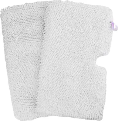 Produktbild von 2er-Pack Ersatzpads für Shark Steam Pocket Mop aus hochwertiger doppelseitiger Mikrofaser mit dickem Flor und Klettverschluss. Die Pads (32 x 18 cm) sind speziell für Shark-Dampfwischer der Serie S3500, S3501, S3601, S3901, SE450 und viele weitere Modelle optimiert. Dank Sandwich-Netzfutter entweicht Dampf gezielt, die Wasseraufnahme ist stark, das Trocknen schnell – ideal für Holz-, Laminat-, Keramik- und Marmorböden. Maschinenwaschbar bis 30 Mal, tierhaarfreundlich und ohne aggressive Chemikalien.