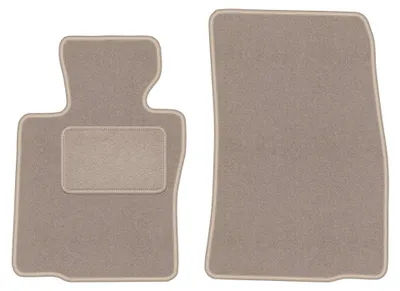 Produktbild von Velours-Fußmatten Vorne für Mini Countryman R60 2010-2017 (Schrägheck) – 2-tlg, Beige, passgenau – Wielganizator LUX