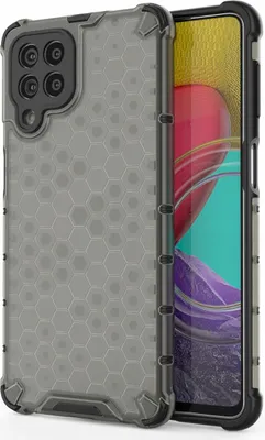 Zdjęcie produktu dla Honeycomb etui pancerny pokrowiec z żelową ramką Samsung Galaxy M53 5G czarny
