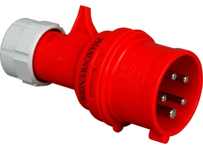 Produktbild von CEE-Stecker mit Phasenwender 32A 5-polig