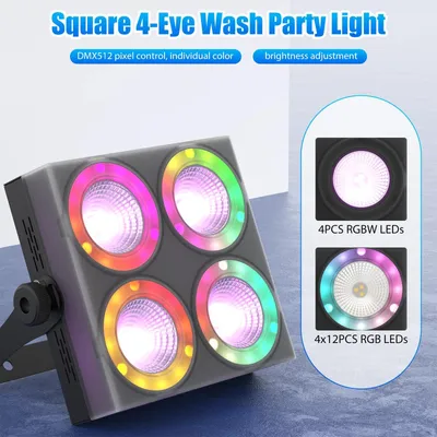 Produktbild von LED Bühnenlicht - Mini 80W Par Can - DMX-Steuerung - 90–240 V - Kompakt - Für DJ & Bühne - Warmweiß