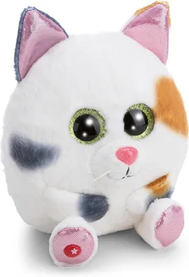 Produktbild von NICI GLUBSCHIS Kuscheltier Baby Glückskatze Calli Malli 13cm - weiß - Stofftier aus weichem Plüsch, niedliches Plüschtier zum Kuscheln und Spielen, für Kinder & Erwachsene, tolle Geschenkidee - 63049