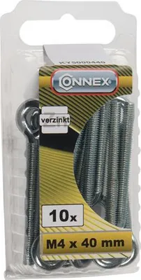 Obrázok produktu pre Connex krúžková skrutka M4x40, 10 ks, VZ - KY5000440
