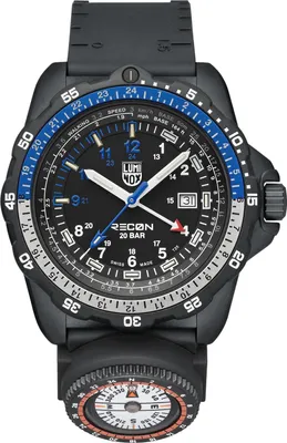 Zdjęcie produktu dla Zegarek męski Luminox XL.8833 kwarcowy Recon GMT czarny/niebieski