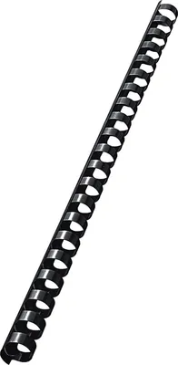Produktbild von Plastikbinderücken A4 21 Ringe 14mm schwarz VE=10x100 Stück
