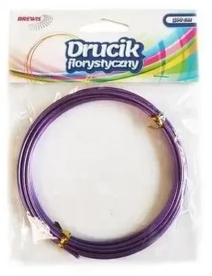 Zdjęcie produktu dla Druciki florystyczne 3mx2mm fioletowe