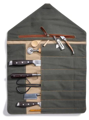 Produktbild von Exklusive Messertasche aus Büffelleder für Köche mit 7 Fächern