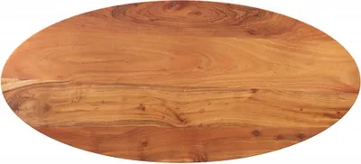 Produktbild von Design Tischplatte 120x60x3,8 cm Oval Massivholz Akazie, Tischplatten 2024 Neu
