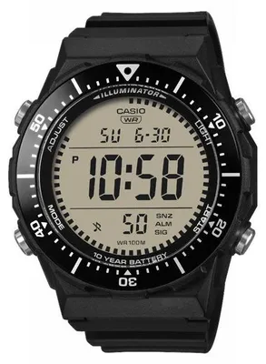 Produktbild von CASIO AE-1700H Herrenuhr, Schwarz, Quarz, Digital, wasserdicht bis 10 bar, Batterielaufzeit 10 Jahre