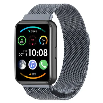 Produktbild von Strap-It Huawei Watch Fit 2 Milanese Armband (spaceGrau)