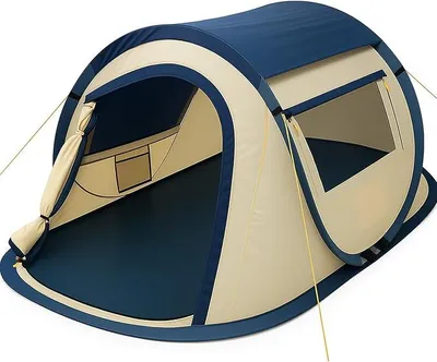 Produktbild von Zelt Quiki für 2 Personen | Wurfzelt Aufbau in 2 Sekunden, Wasserabweisend | Quicktent für Festival, Camping und mehr | Pop Up Zelt, Campingzelt, Automatik Zelt