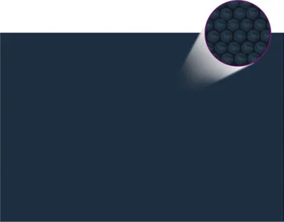 Produktbild von Treibende Pool-Solarplane PE 600x400 cm Schwarz und Blau