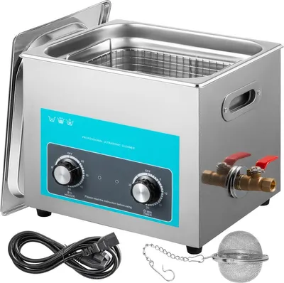 Obrázok produktu pre Ultrazvukový čistič – 15 litrov – 20-80 °C – 360 W – Profesionálny ultrazvukový čistiaci prístroj – Nerezová oceľ