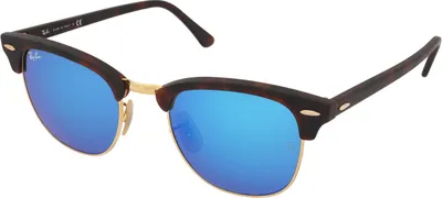 Produktbild von Ray-Ban CLUBMASTER FLASH LENSES, Erwachsener, Uni, Quadratisch, Schildkröte, Nicht-polarisierte Linse, Azetat