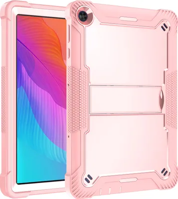 Produktbild von Schutzhülle für Huawei MatePad T10 / T10S 10.1 Zoll, 3 Schichten mit Ständer Strapazierfähig Hülle für Huawei MatePad T10S Roségold