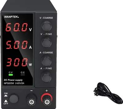 Zdjęcie produktu dla Regulowany zasilacz laboratoryjny, 3 cyfry 60V 5A