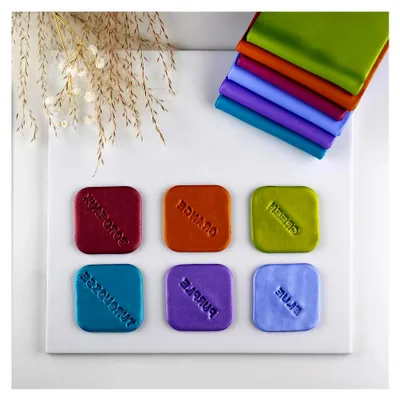 Produktbild von FIMO Soft Polymer Ofenmodelliermasse – 57 g Blöcke – Set mit 6 Metallic-Farben