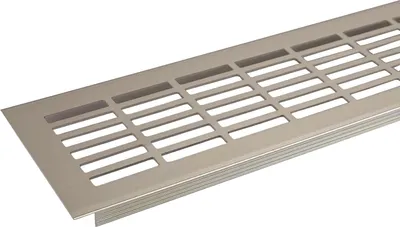 Produktbild von SOTECH Lüftungsgitter 480 x 81 mm – Edelstahloptik